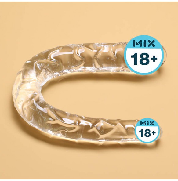 MizzZee - Double-Ended Clear Dildo (Full Length:32cm - Diameter:3.2cm - 3.2cm)